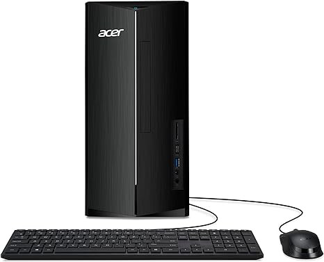 Máy tính để bàn Acer Aspire TC-1780-UA92 | Bộ xử lý Intel Core i5-13400 thế hệ thứ 13 | DDR4 8GB 3200MHz | SSD M.2 512GB | Đầu đọc thẻ SD | Intel Wi-Fi 6E AX211 | Windows 11 Home, Màu đen