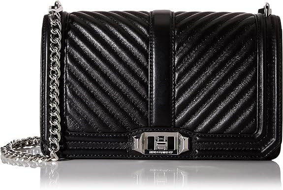 Túi đeo chéo Rebecca Minkoff Chevron Quilted Love dành cho nữ