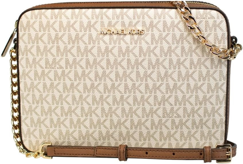 Túi đeo chéo Michael Kors Jet Set dành cho nữ Lg, màu vani 2019, một cỡ